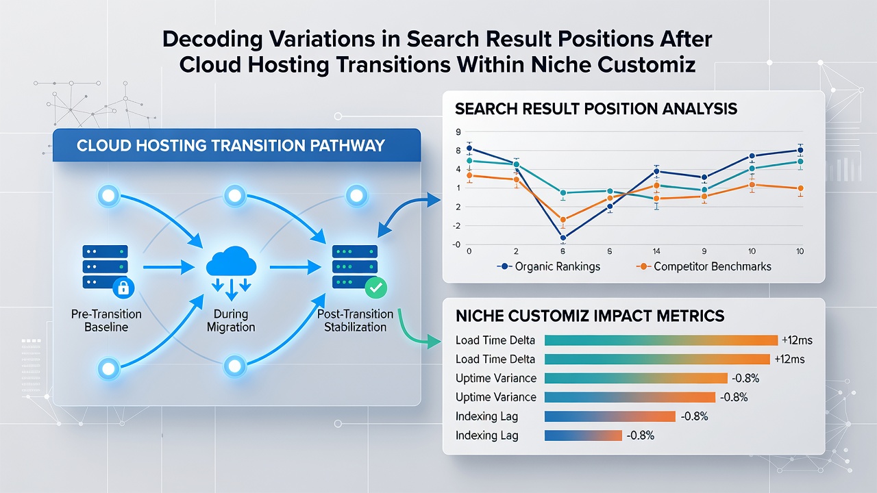 Visualization of ranking trend lines after infrastructure updates in specialized software platforms